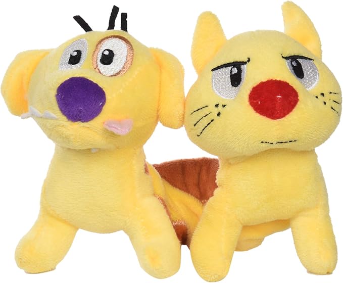 Pet Supplies Nickelodeon Catdog Spiral Stretch Plush Dog Toy 7 Inch