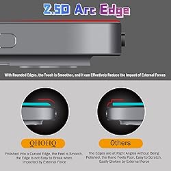 QHOHQ [2+2 Pack] Tempered Glass Screen Protector