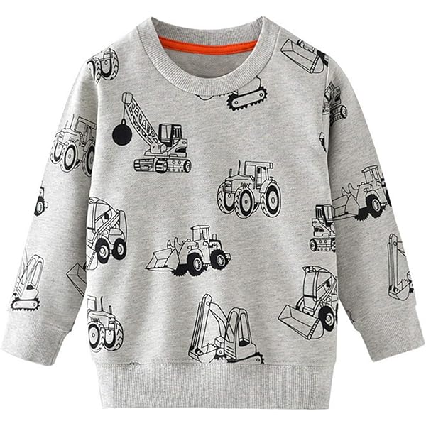 Sweat-shirt Coton PTPuke - Manches Longues - Garçons & Filles - Uni - Confortable & Doux