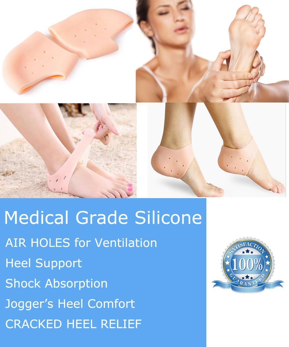 silicone heel cups for cracked heels