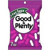 Good and Plenty, Licorice Fat Free, Candy Bag, 7 Ounce