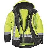 Gravel Gear Hi-Vis 4-in-1 Parka - Lime, Class 3 (L)