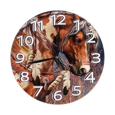 Orologio da parete per cavalli da guerra indiani per Italia Ubuy