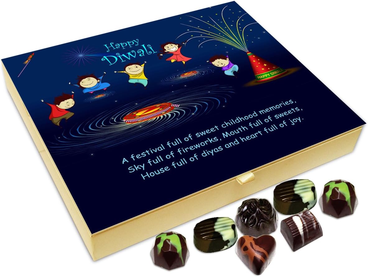 Chocholik Diwali Gift - The Festival of Diwali is Full of Fireworks and Sweets Chocolate Box - 20pc