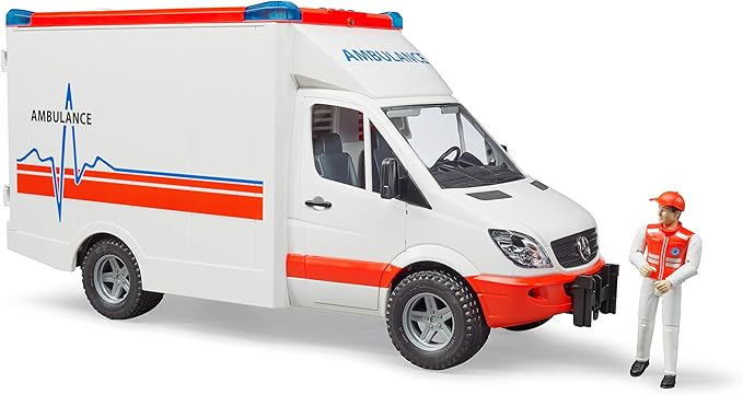 bruder mb sprinter ambulance with driver
