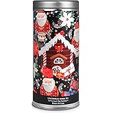 La Tea Dah Holiday Collection (Gingerbread), Cute Reusable Christmas Tin, Caffeine-Free Herbal Ginger Blend, Gourmet Tea (12 Sachets)