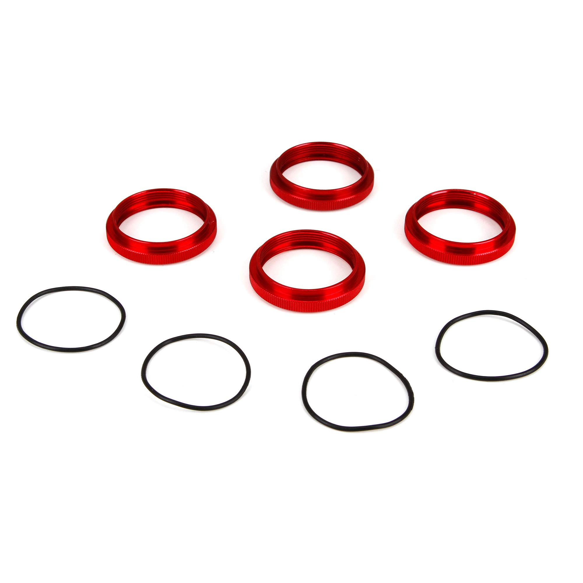 LOSI Shock Adjuster Nut with O-Ring, Aluminum: 1/5 4WD DBXL