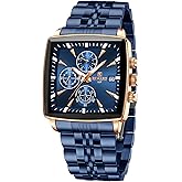 FORSINING Mens Watches for Business Dress Analog Quartz Waterproof Wrist Watch for Men Multifunction Chronograph Watch for Men