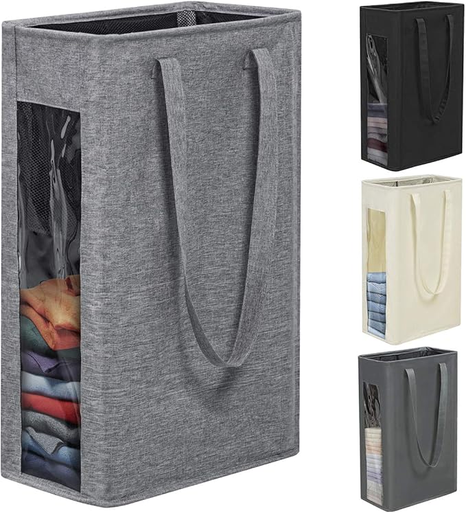 Chrislley 66L Slim Laundry Hamper Tall Laundry Basket