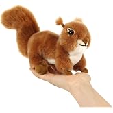 Ice King Bear Reaistic Red Squirrel Stuffed Animal Plush Toy (Lying)