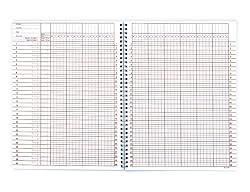 Whaley Gradebook (9 x 12 inches) 2-Line Grade And