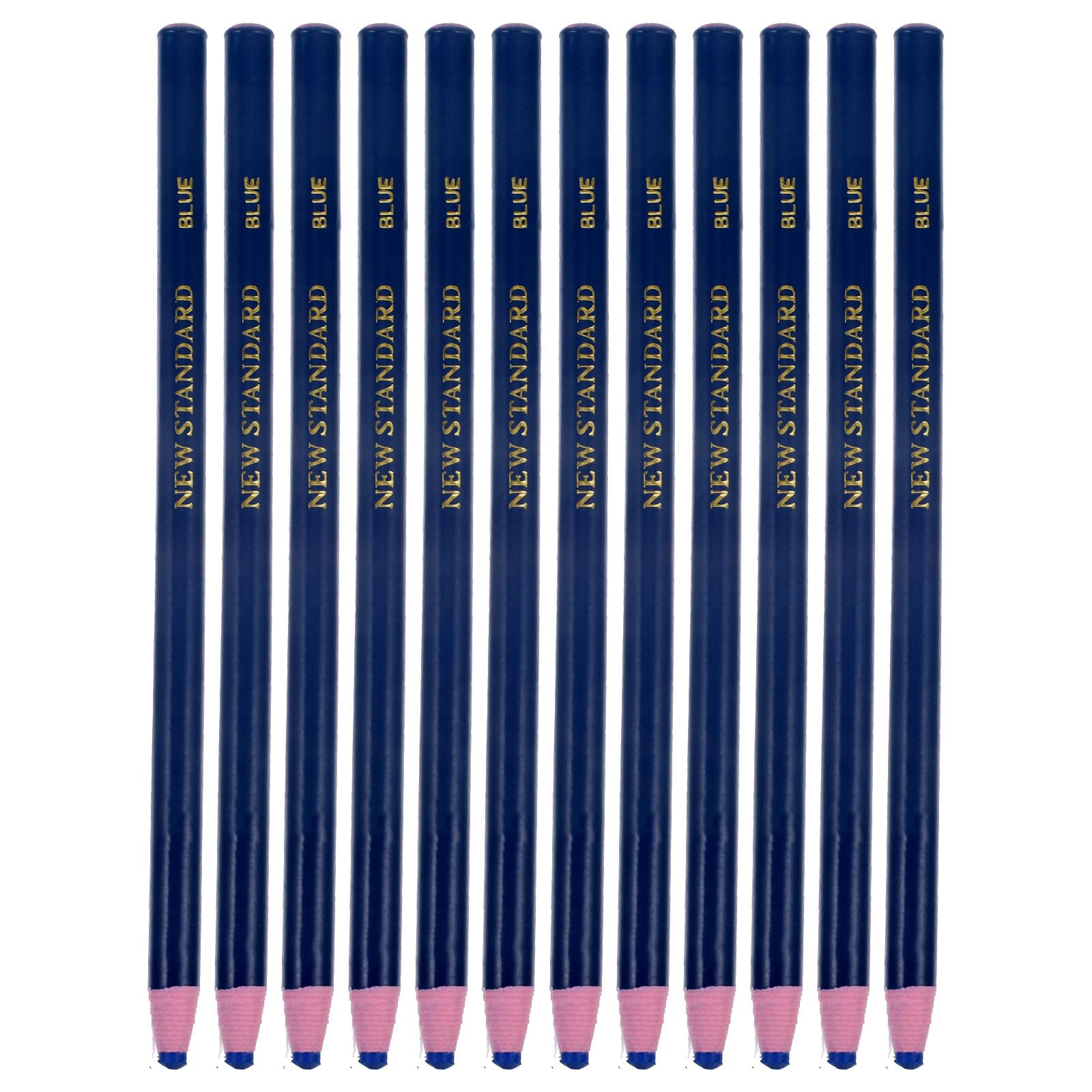 NUOBESTY 12pcs Grease Pencils Wax Pencils Peel Off Markers Crayon China Marker for Metal Glass Fabric (Blue)