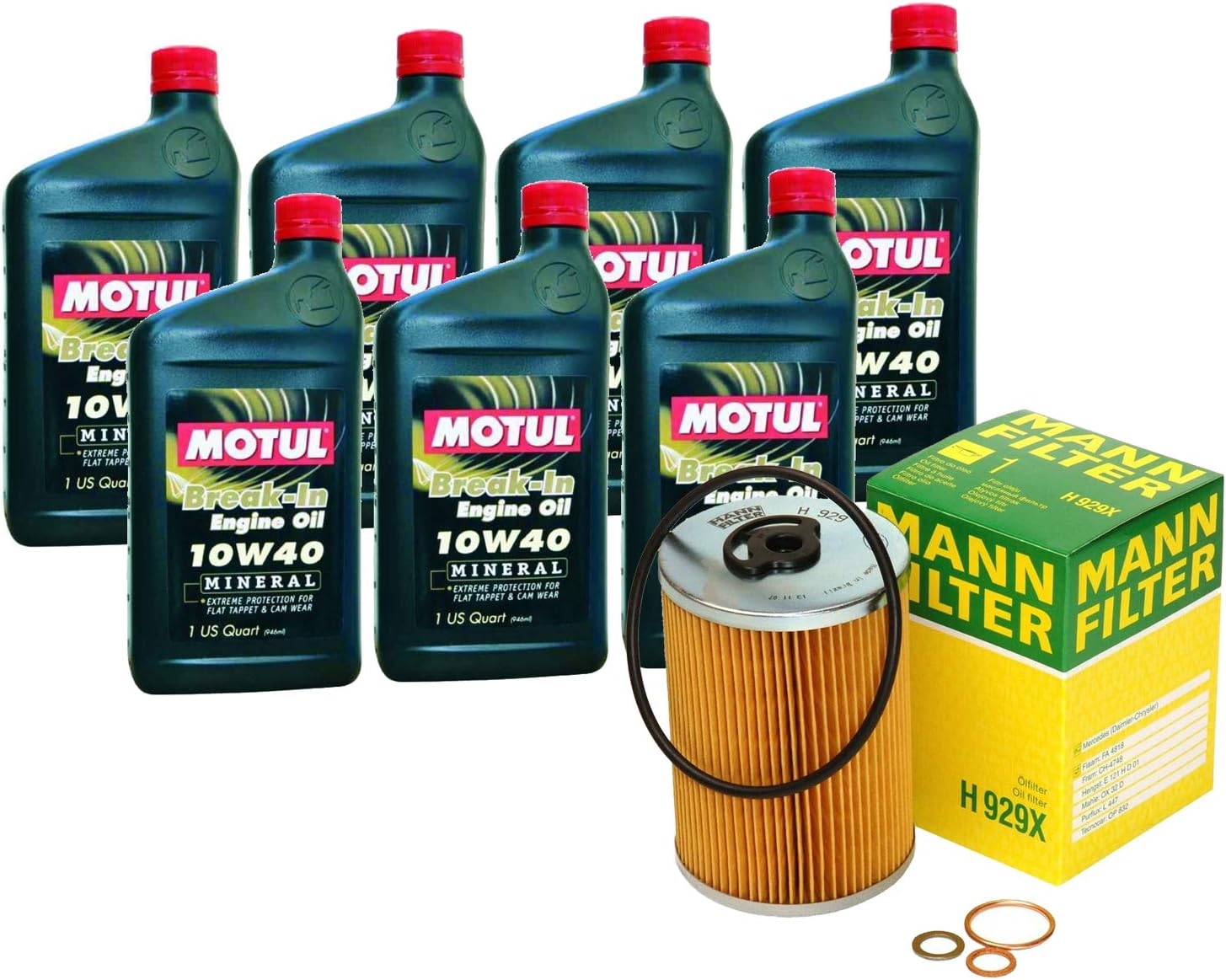Newparts 7qt Motul Breakin Oil 10W40 Mineral