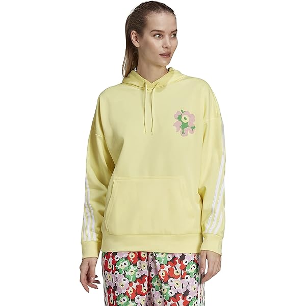 adidas Plus Size Marimekko x Hoodie Pearl Citrine 4X at