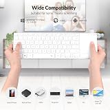 Rii Wireless Keyboard with Trackpad BT 5.0 & 2.4G Dual Mode White view 7