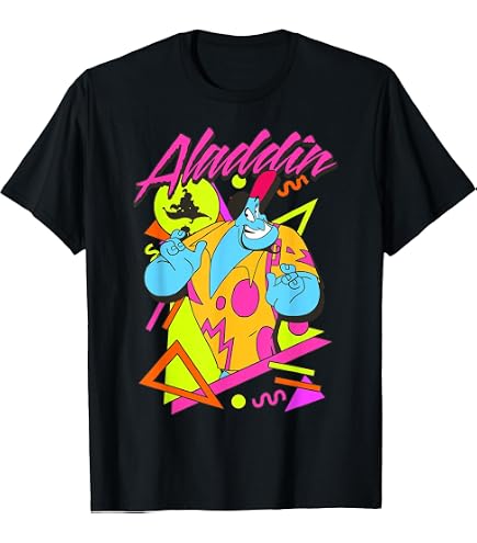 Amazon.com: Disney Aladdin Genie On Vacation Graphic T-Shirt T