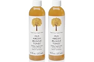 Caleb Treeze Old Amish Muscle Tonic 8 oz, Leg Cramps Relief, Foot Cramps Relief, Restless Legs, Muscle Cramps & Spasm Relief - Pack of 2