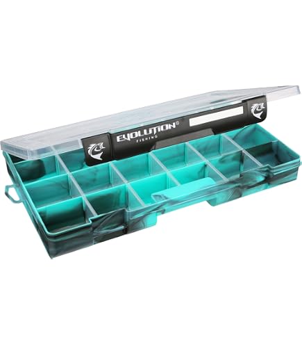 Tripquips 3600 Tackle Trays, Plastic Storage Organizer Box With Removable Dividers - Tackle Boxes - Fishing Tackle Storage - 3700 Tackle Trays - 2 Packs/4 Packs Box Organizer-3700 2 Packs 6 thumbnail image