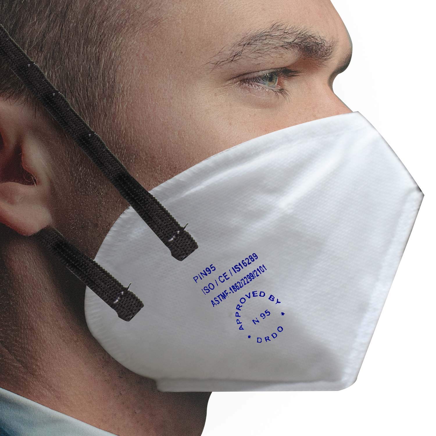 ORILEY PIN95 DRDO Approved Face Mask with Breathing Valve for Men