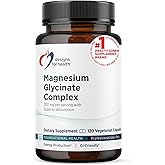 Designs for Health Magnesium Glycinate Complex - Chelated Magnesium Bisglycinate + High Absorption Magnesium for Calming & Sleep, Heart Health, Immune Support & Bone Strength - Vegan (120 Capsules)