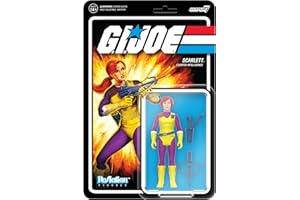 Super7 G.I. Joe Scarlett (DIC Purple) - 3.75" G.I. Joe Action Figure with Accessories Classic Cartoon Collectibles and Retro 