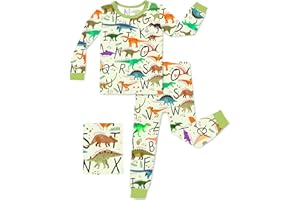 babee Reshinee Bamboo Viscose Toddler Pajamas Boys Girls Baby 12M-8Y Pjs Sets Kids 2pcs Long-Sleeve Snug fit Sleepwear