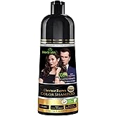 Herbishh Chestnut Brown Shampoo, Hair Dye Shampoo 3 in 1, 100% Grey Coverage, Demi-Permanent Hair Color for Men & Women, Long-lasting Color in 20-25 Mins, Ammonia-free, 200 ml