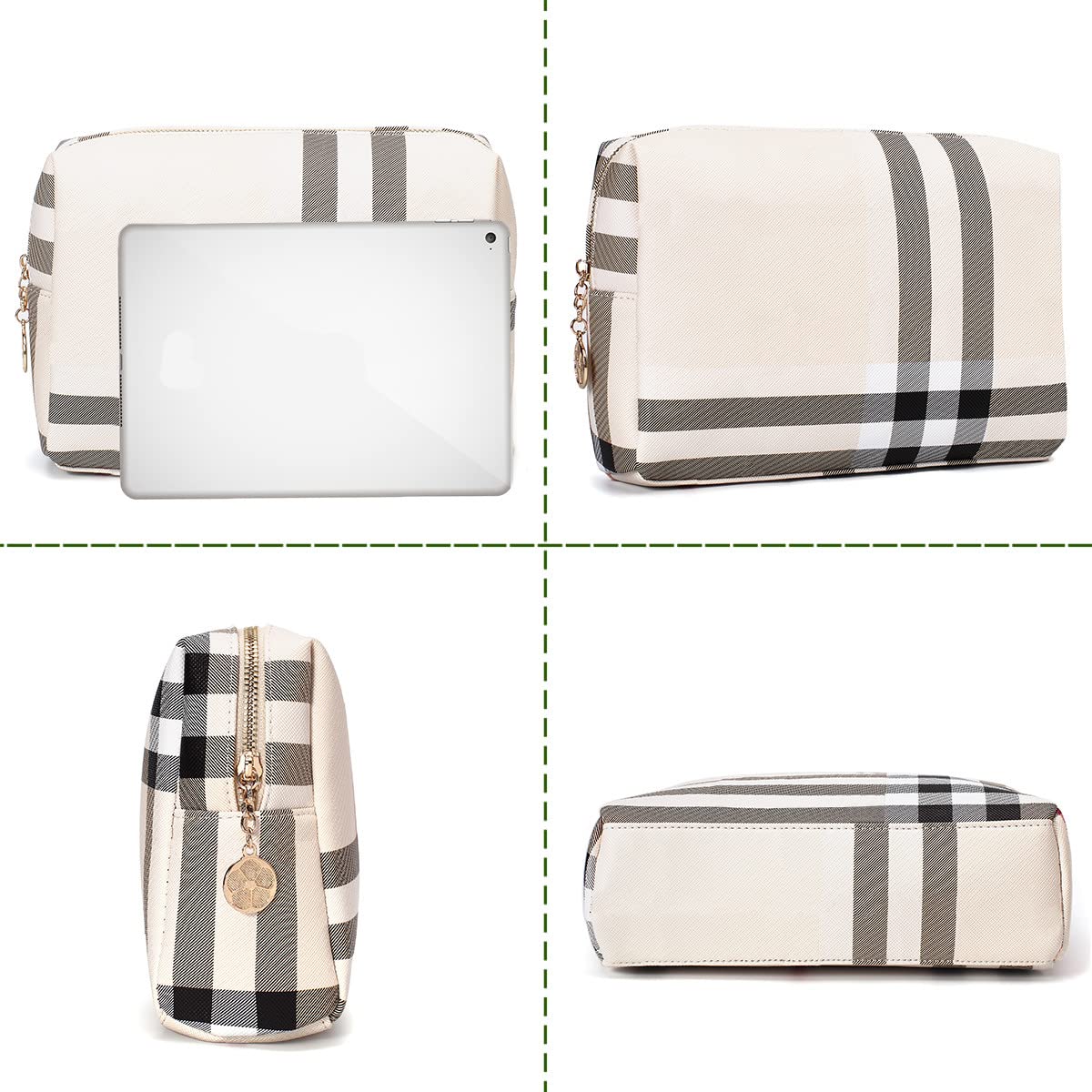 Jessyline Luxury Women Cosmetic Bags Designer Make Up Pouch for Toiletry Travel Organizer