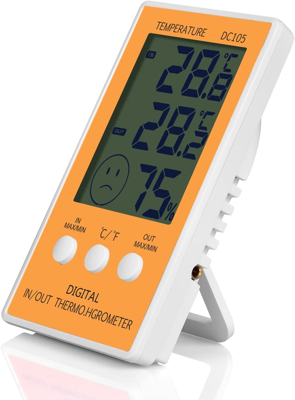 Gellvann Digital ThermoHygrometer with Max/Min Records Digital Large