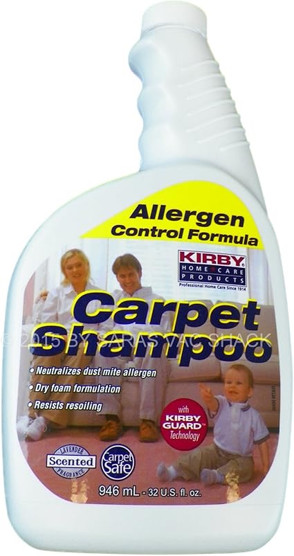 Amazon Com Kirby 252702 Allergen Dry Foam Scented Carpet Shampoo 32 Oz Quart Health Personal Care