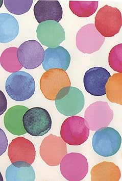 ecosoul 1,4m² Wachstuchtischdecke Julia Bunte Punkte Dots Wachstuch Wachstischdecke Geburtstag Breite 140cm Schutzdecke (Mete