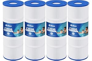 C3030 Pool Filter Cartridges, Compatible with Hayward Swim Clear C580E, C3030, C3025, C3020, Replace Pleatco PA81, Hayward CX