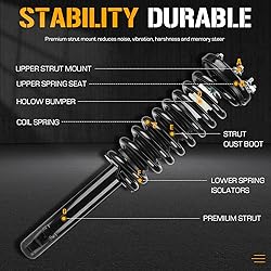 Front Struts Shock Absorber Sway Bar Links Kit Fit