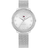 Tommy Hilfiger Womens Dressy Watch - 3H Quartz - Stainless Steel Wristwatch - Water Resistant up to 3 ATM/30 Meters - Premium Fashion Timepiece for All Occasions - 33 mm