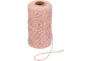 PATIKIL 2mm x 109 Yard Cotton Butcher Twine, Cotton Bakers Twine String Rope Cord for Gift Wrapping Arts Crafts Party Decorat