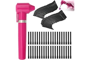 YUGUI Tattoo Ink Mixer Machine with 100Pcs Sticks - Pigment Stirrer for Fast Color Mixing Make-up Eyebrow Microblading Equipemnt Tattoo Kit Supplies, Pink