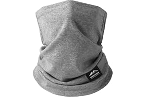 Hymeiluely Cotton Neck Warmer Gaiter Windproof Winter Face Mask Ski Face Cover Cold Weather Scarf for Men & Women