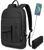 FELICON Lightweight Slim Laptop Backpack for 12-15.4 Inch Laptops, Black