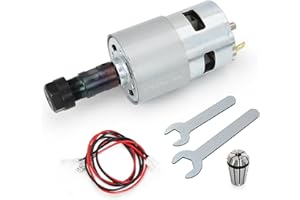 RATTMMOTOR DC Motor CNC 775 Spindle Motor 100W 12-24VDC 20000RMP + ER11 Collet for DIY Mini CNC Router 3018 3018Pro 3018Pro-Max 3018Pro-N 1610 1610Pro Engraving Router Milling Machine