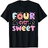 Four Ever Sweet Donut Birthday Girls Fourth Birthday Party T-Shirt