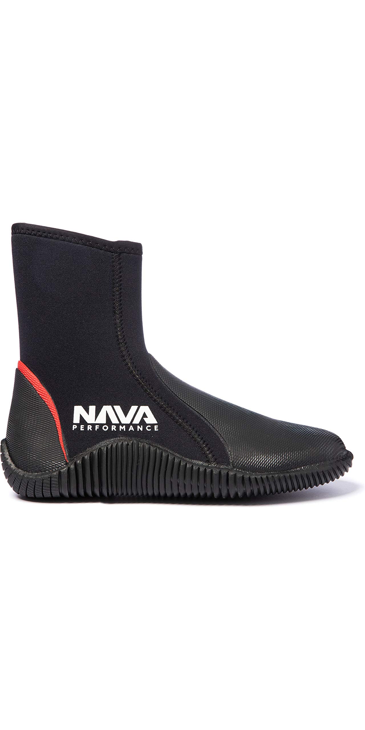 Nava Performance 5mm Neoprene Wetsuit Zipped Boots NAVABT02 - Black - Unisex - Nava Footwear - 5