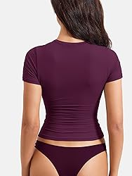 YEOREO Women T Shirt Double Lined Fitted Sweeney