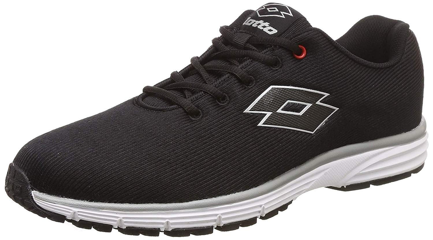lotto men black running shoes