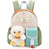 shukiku Toys for Girls, 3 Year Old Girl&Boy Gifts, Toddler Backpack Best Gift for 1-3 Years, Toddler Removable Doll Backpack,Cute Duck
