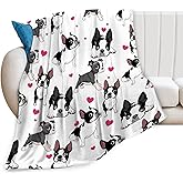 Tijuboni French Bulldog Blanket for Girls Boys Women Gifts Lovers Cute Throw Kids Adults Ultra Soft Cozy Fleece Couch Sofa Bed 40''x50''