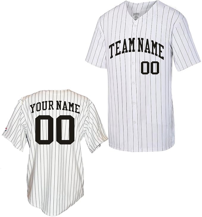 Custom Pinstripe Baseball Jersey Clothing