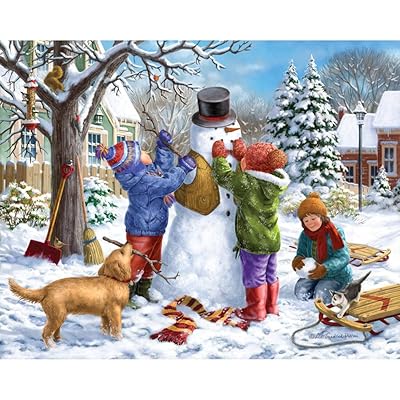 Buy Bits And Pieces Set Of Two 2 300 Piece Christmas Jigsaw Puzzles For Adults Building Snowman Sunrise Feasting 300 Pc Winter Snow Jigsaws By Artist Liz Goodrick Dillon Online In Italy B0753jjrn9