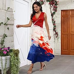 CHRATLHI American Flag Dress for Women Summer Sexy