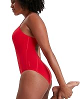 Speedo Women's Eco Endurance+ Medalist Swimsuit Athletic Fit Recycled Fabric view 4