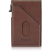 Tony Perotti Italian Leather Wallet - Men's RFID Wallet Slim Design With Quick Access Pop-Up Card Slider - Eco-Friendly Vegetable-Tanned Full Grain Leather Wallet Made in Italy